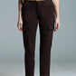 Relaxed cargo pants in dark brown