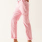Q2 Relaxed cargo pants in pink