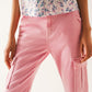 Relaxed cargo pants in pink - Szua Store