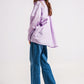 Relaxed poplin shirt in lilac Szua Store