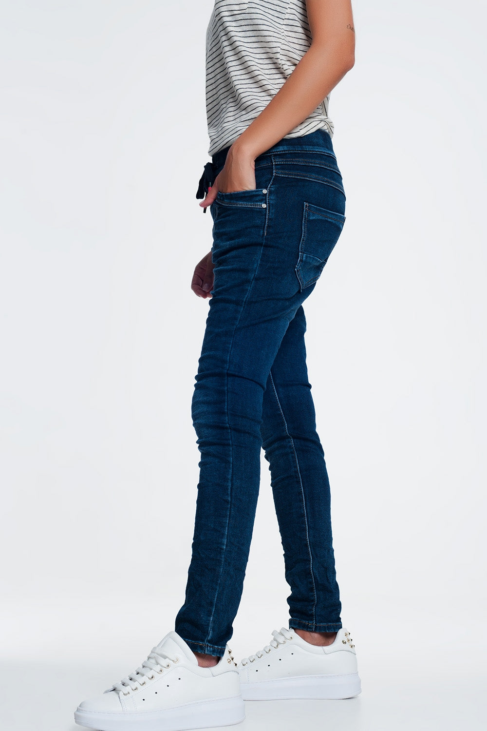 Relaxed sportspant jeans with draw cord Szua Store