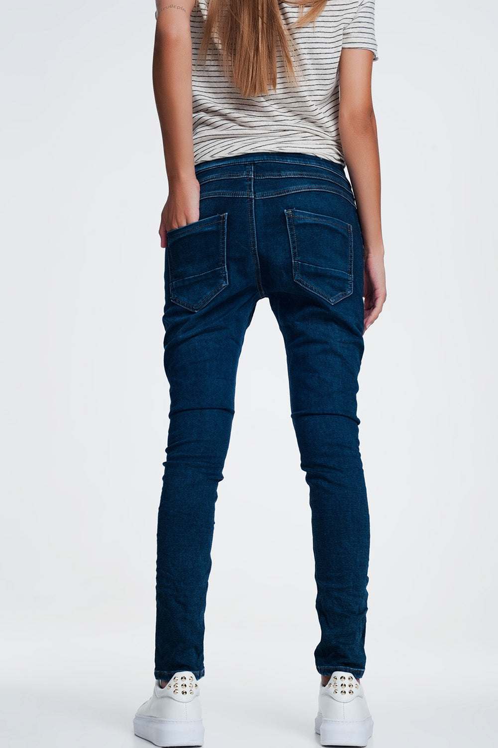 Relaxed sportspant jeans with draw cord Szua Store