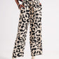 Relaxed trousers in cream animal print Szua Store