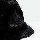 Reversible bucket hat in black with teddy turn up Szua Store