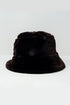 Reversible bucket hat in brown with teddy turn up Szua Store