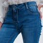 reversible wrinkled denim skinny jeans Szua Store