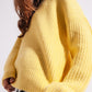 Rib knit sweater in yellow Szua Store