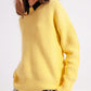 Rib knit sweater in yellow Szua Store