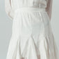 Ruffle V Neck Dress in White - Szua Store