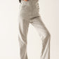 Salopette jumpsuit in grey stripes - Szua Store