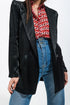 Satin blazer in black Szua Store