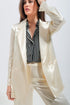 Satin blazer in cream Szua Store