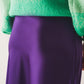 Satin midi skirt in purple - Szua Store