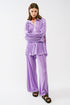 Satin Pleated Wide Leg Pants in lilac - Szua Store