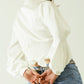 Satin wrap crop top fitted at the waist in white