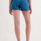 Shorts with belted waist in blue Szua Store