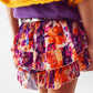 Shorts With Frilly Hem In Flower Print - Szua Store