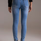 Skinny High Waist Jeans in Light Wash - Szua Store