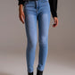 Skinny High Waist Jeans in Light Wash - Szua Store