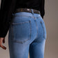 Skinny High Waist Jeans in Light Wash - Szua Store