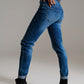 Skinny High waisted Jeans in mid Wash - Szua Store