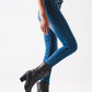 Skinny jeans in distressed blue Szua Store