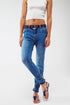 Q2 Skinny jeans with hem wash detail