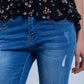 Skinny jeans with rips knee Szua Store