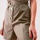 Sleeveless belted jumpsuit in khaki Szua Store