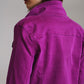 Slim denim trucker jacket in Magenta