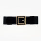 Q2 Square black belt with rhinestones and adjustable elastic