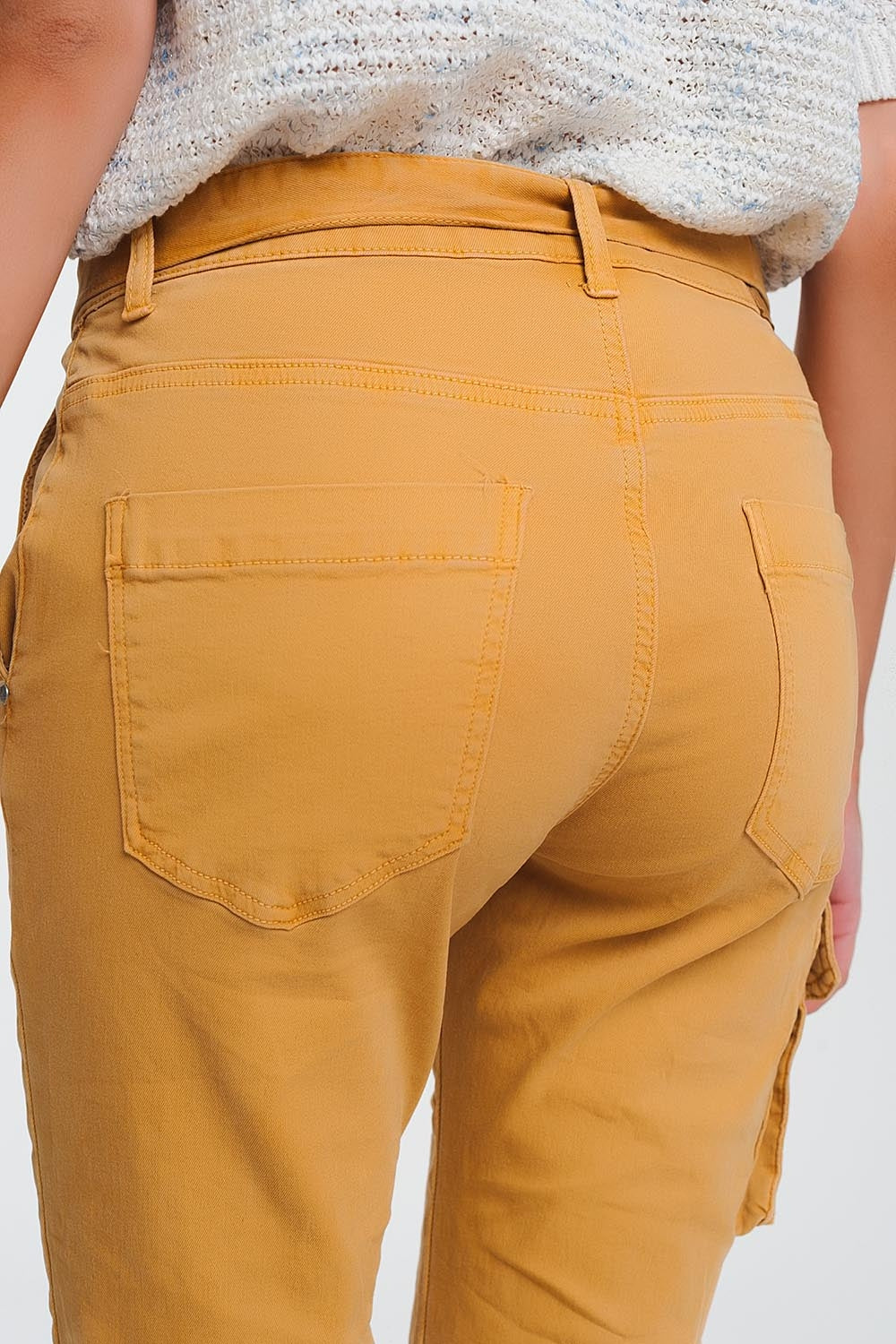 straight cut pants in mustard Szua Store
