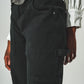 Straight Leg Cargo Pants in Black - Szua Store