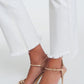 straight Pants in creme with wide ankles Szua Store