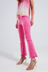 Straight Pants in fuchsia with wide ankles Szua Store