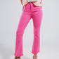 Straight Pants in fuchsia with wide ankles Szua Store