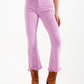 Straight Pants in pink with wide ankles Szua Store