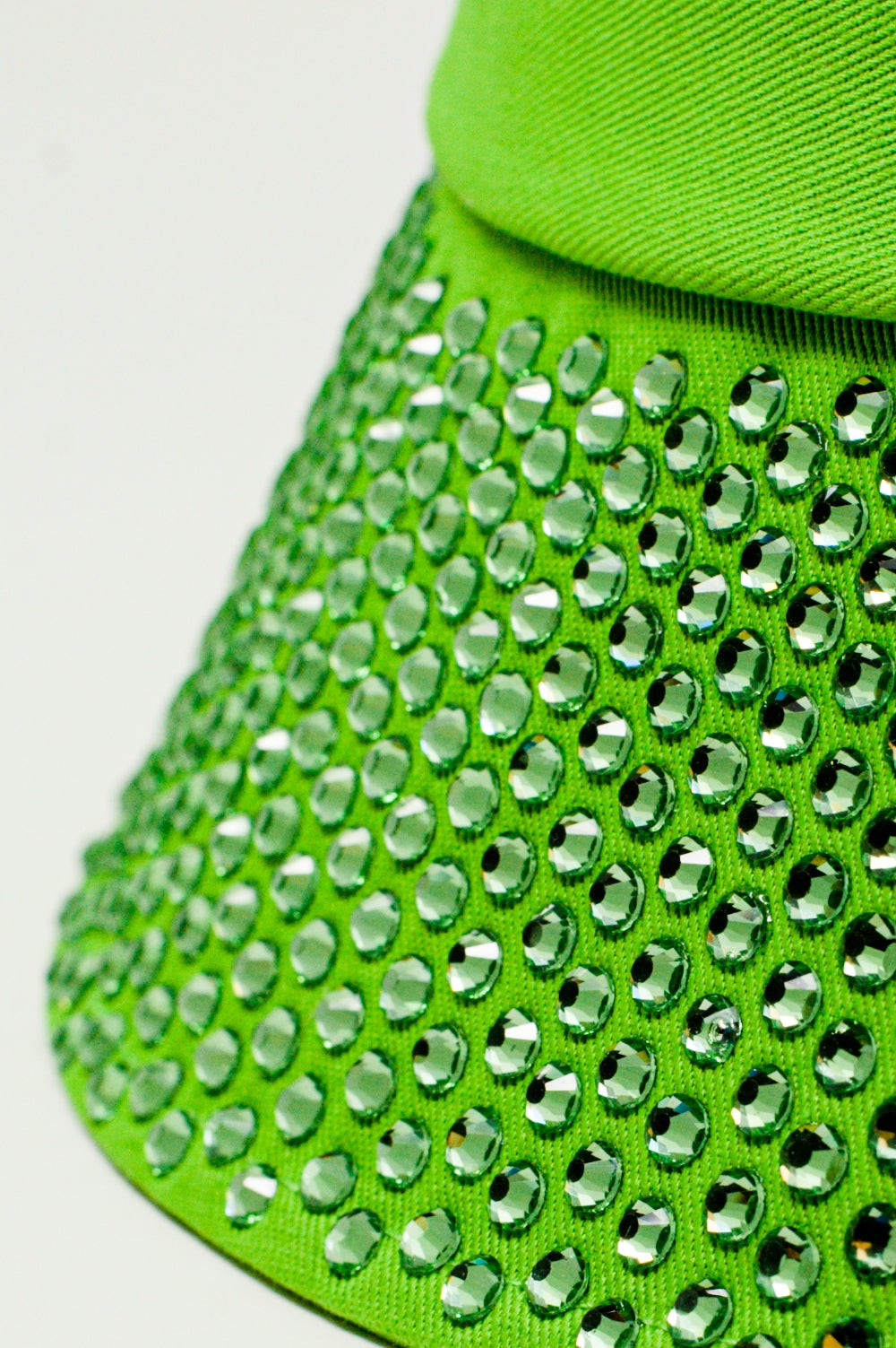 Strass Detail Bucket Hat in Green - Szua Store