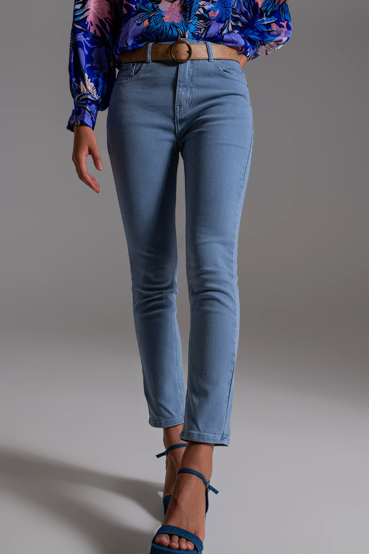 Stretch Cotton skinny jeans in blue - Szua Store