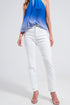 Stretch Cotton skinny jeans in white Szua Store