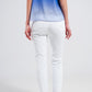 Stretch Cotton skinny jeans in white Szua Store