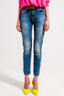 Stretch jeans in mid cotton wash blue Szua Store