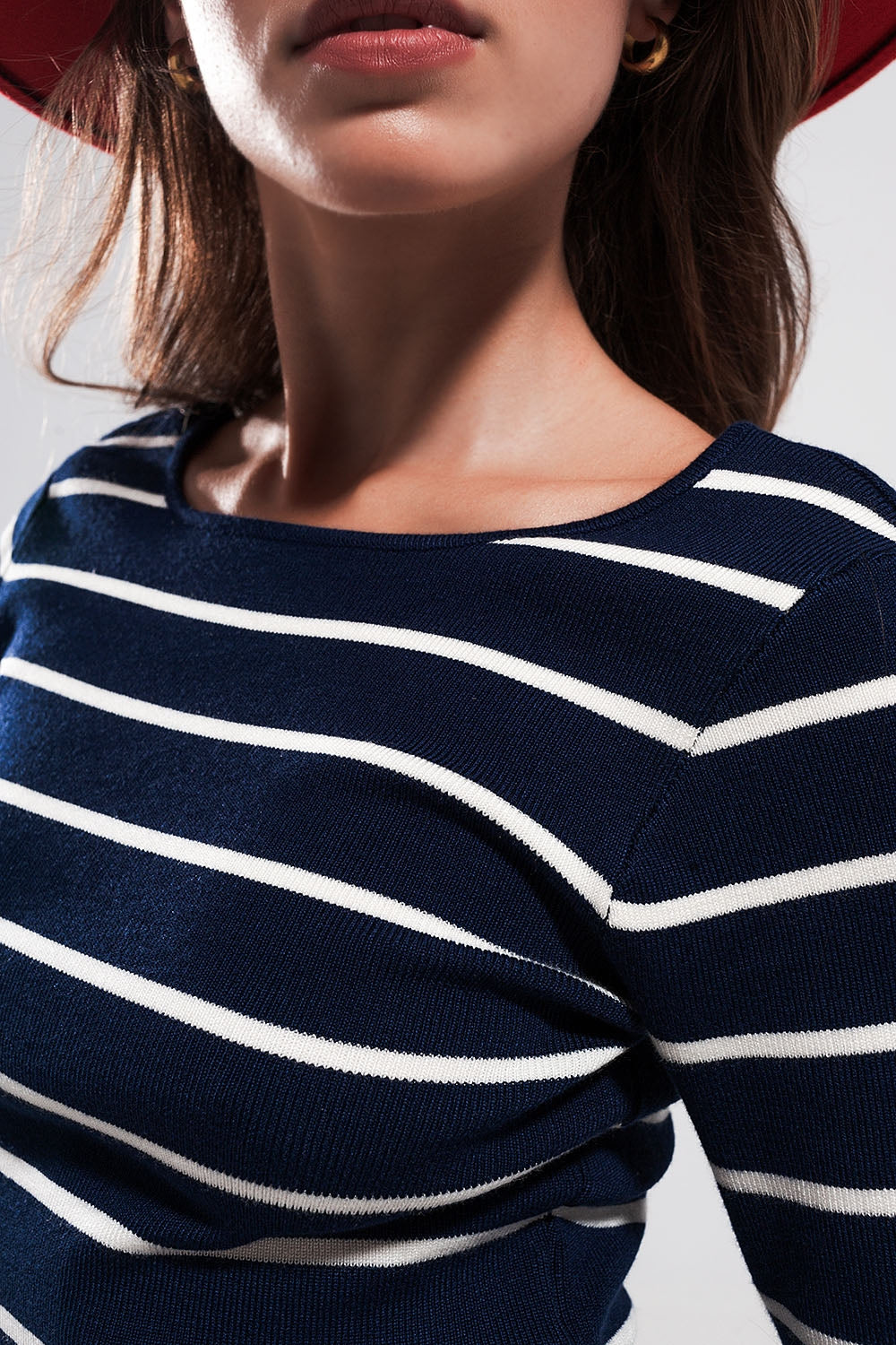 Stripe sweater in navy Szua Store