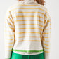 Stripe sweater in yellow & white Szua Store