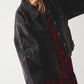 Studded denim jacket in black Szua Store