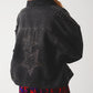 Studded denim jacket in black Szua Store