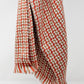 Super soft red scarf with geometric print Szua Store