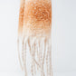 Supersoft long woven scarf with fringe in beige Szua Store