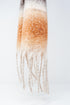 Supersoft long woven scarf with fringe in beige Szua Store