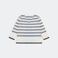 Sweater in white with navy stripe Szua Store